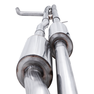 AWE Tuning Exhaust System Kit, 0FG Cat-Back System, T304L Stainless Steel, Without Muffler, Dual Exhaust with Dual Exit, Rear Exit – 3015-42284