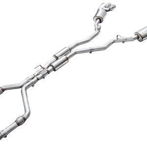 AWE Tuning Exhaust System Kit, Touring Edition Cat-Back System, T304 Stainless Steel, With Muffler, Dual Exhaust with Dual Exits – 3015-42625