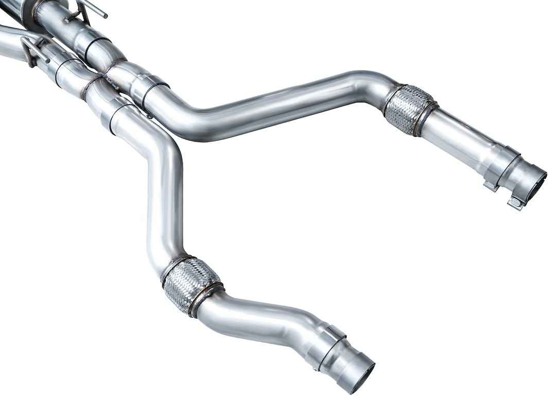 AWE Tuning Exhaust System Kit, Touring Edition Cat-Back System, T304 Stainless Steel, With Muffler, Dual Exhaust with Dual Exits – 3015-42625