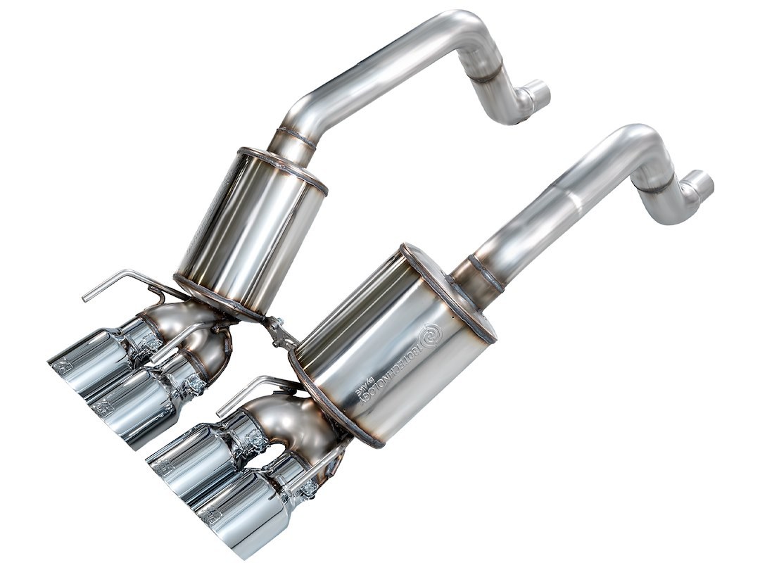 AWE Tuning Exhaust System Kit, Touring Edition Axle-Back System, Stainless Steel, With Muffler, Single Exhaust with Quad Outlet – 3015-42662