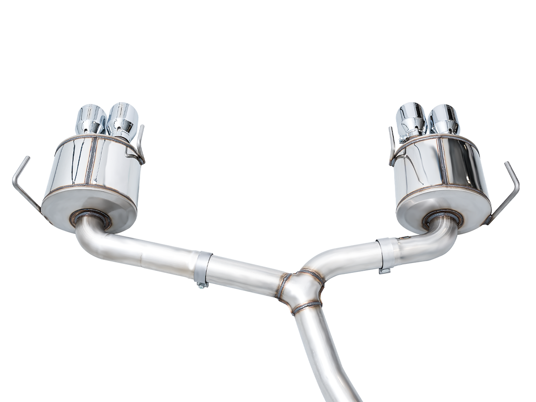 AWE Tuning Exhaust System Kit, Touring Edition Cat-Back System, Stainless Steel, With Muffler, Single Exhaust, Quad Rear Exit – 3015-42979