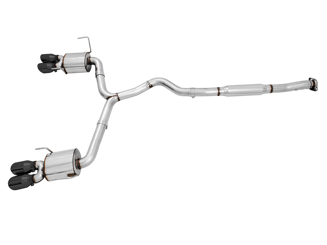AWE Tuning Exhaust System Kit, Touring Edition Cat-Back System, Stainless Steel, Without Muffler, Single Exhaust with Dual Exits – 3015-43102