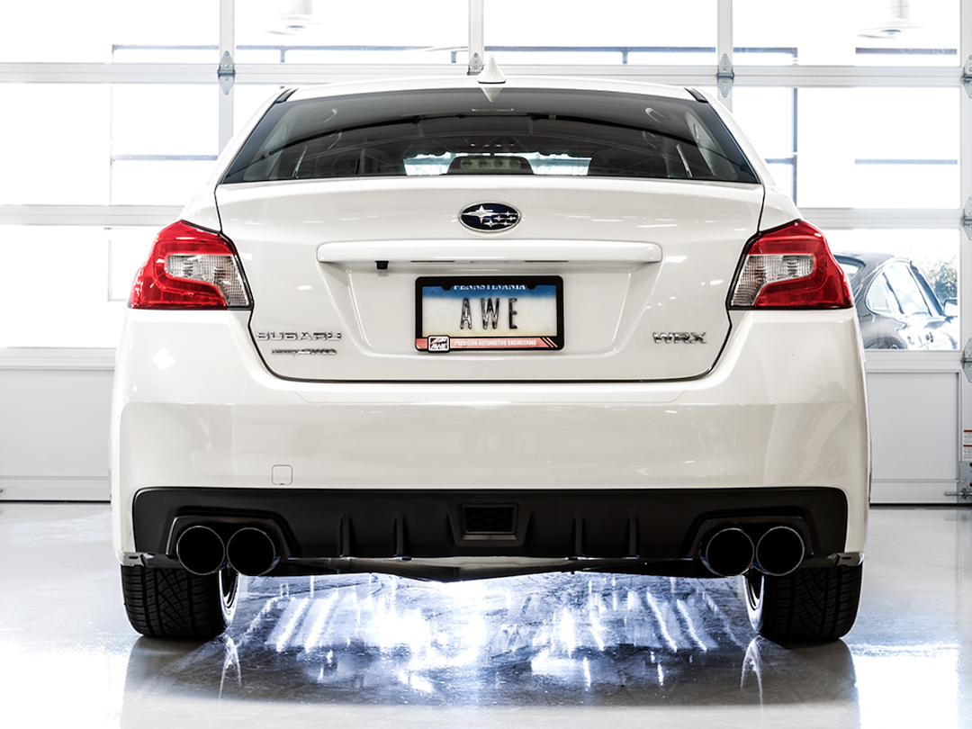AWE Tuning Exhaust System Kit, Touring Edition Cat-Back System, Stainless Steel, Without Muffler, Single Exhaust with Dual Exits – 3015-43102