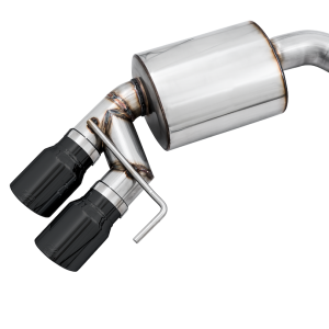 AWE Tuning Exhaust System Kit, Touring Edition Cat-Back System, Stainless Steel, Without Muffler, Dual Exhaust with Dual Exits, Rear Exit – 3015-43106