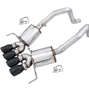 AWE Tuning Exhaust System Kit, Touring Edition Axle-Back System, Stainless Steel, Without Muffler, Single Exhaust with Single Outlet – 3015-43143