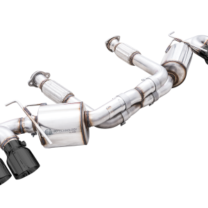 AWE Tuning Exhaust System Kit, Touring Edition Cat-Back System, Stainless Steel, Without Muffler, Dual Exhaust with Dual Outlet – 3015-43159