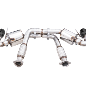 AWE Tuning Exhaust System Kit, Touring Edition Cat-Back System, Stainless Steel, Without Muffler, Dual Exhaust with Dual Outlet – 3015-43159