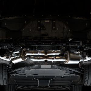AWE Tuning Exhaust System Kit, Touring Edition Cat-Back System, Stainless Steel, Without Muffler, Dual Exhaust with Dual Outlet – 3015-43159