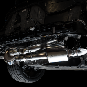 AWE Tuning Exhaust System Kit, Touring Edition Cat-Back System, Stainless Steel, Without Muffler, Dual Exhaust with Dual Outlet – 3015-43159
