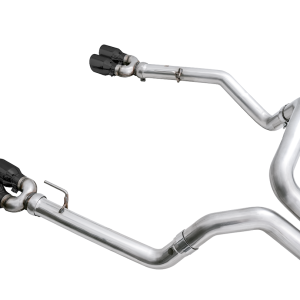AWE Tuning Exhaust System Kit, 0FG Cat-Back System, Stainless Steel, Without Muffler, Single Exhaust with Dual Exits, Rear Exit – 3015-43204