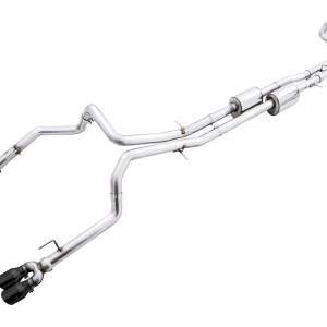 AWE Tuning Exhaust System Kit, 0FG Cat-Back System, T304L Stainless Steel, Without Muffler, Dual Exhaust with Dual Exit, Rear Exit – 3015-43284