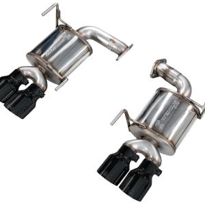 AWE Tuning Exhaust System Kit, Touring Edition Axle-Back System, Stainless Steel, With Muffler, Dual Exhaust with Dual Exits, Side Exit – 3015-43424