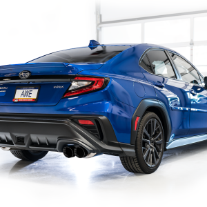 AWE Tuning Exhaust System Kit, Touring Edition Axle-Back System, Stainless Steel, With Muffler, Dual Exhaust with Dual Exits, Side Exit – 3015-43424