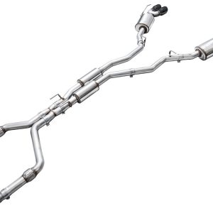 AWE Tuning Exhaust System Kit, Touring Edition Cat-Back System, T304 Stainless Steel, With Muffler, Dual Exhaust with Dual Exits – 3015-43625