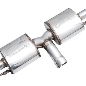 AWE Tuning Exhaust System Kit, Touring Edition Cat-Back System, Stainless Steel, With Muffler, Single Exhaust with Dual Outlet, Rear Exit – 3015-43658