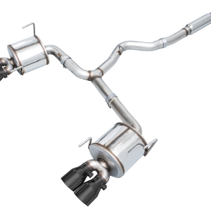 AWE Tuning Exhaust System Kit, Touring Edition Cat-Back System, Stainless Steel, With Muffler, Single Exhaust, Quad Rear Exit – 3015-43979