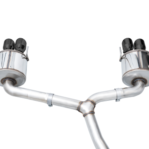 AWE Tuning Exhaust System Kit, Touring Edition Cat-Back System, Stainless Steel, With Muffler, Single Exhaust, Quad Rear Exit – 3015-43979