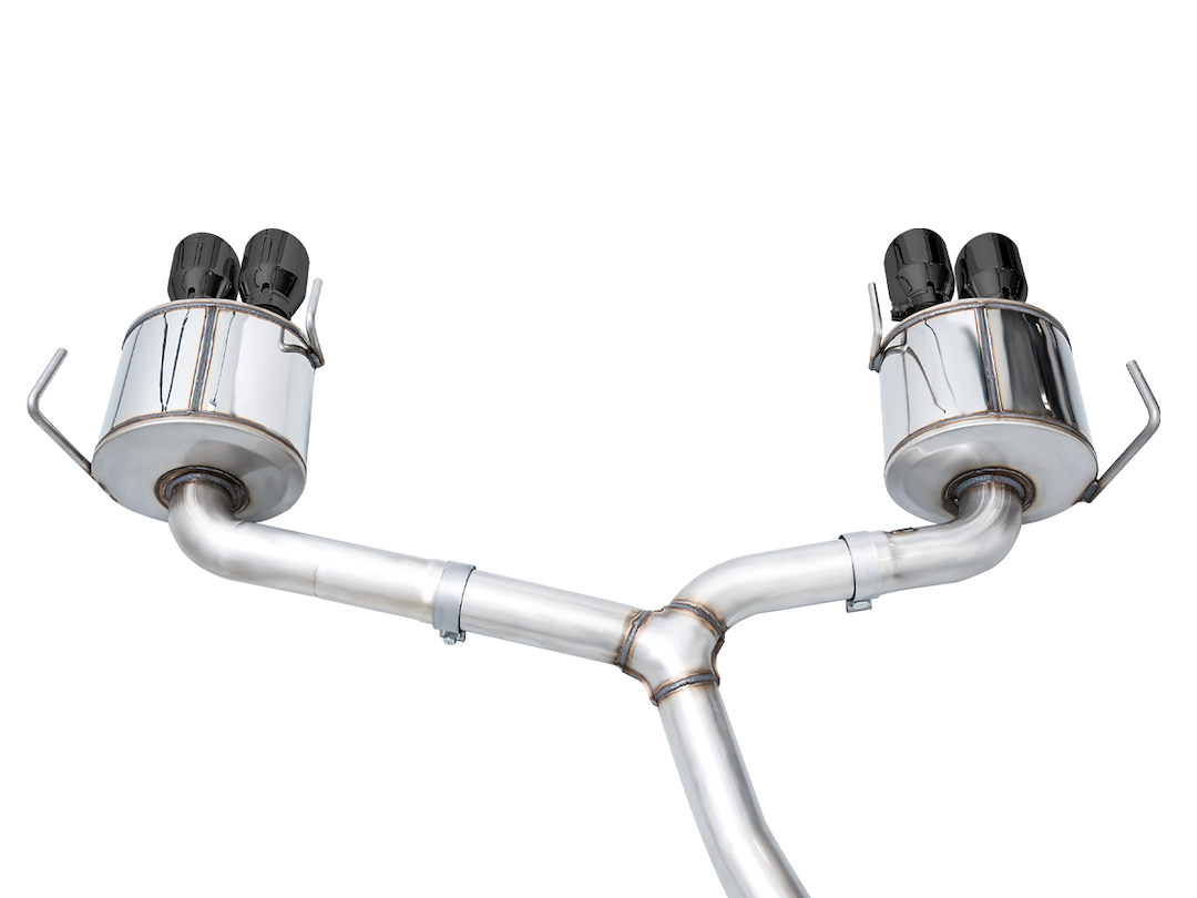 AWE Tuning Exhaust System Kit, Touring Edition Cat-Back System, Stainless Steel, With Muffler, Single Exhaust, Quad Rear Exit – 3015-43979