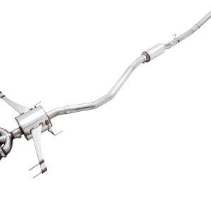 AWE Tuning Exhaust System Kit, Touring Edition Cat-Back System, Stainless Steel, Without Muffler, Single Exhaust with Triple Exit – 3015-53006