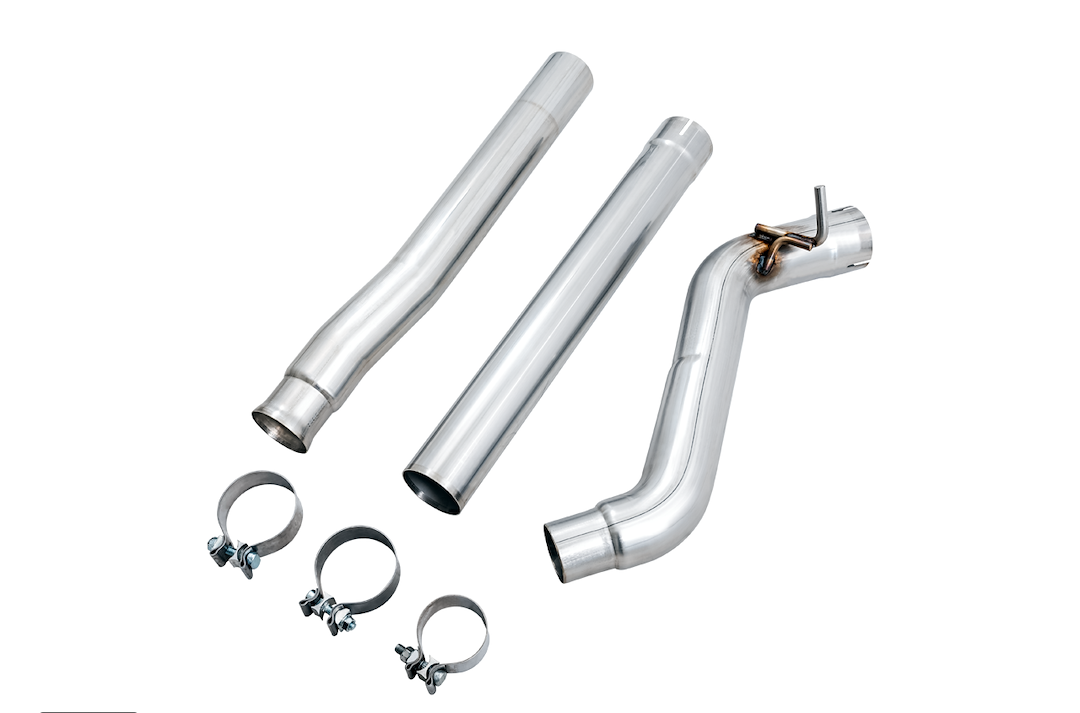 AWE Tuning Exhaust Pipe Intermediate, 3 Inch Diameter, Stainless Steel, Non-Resonated – 3020-11003