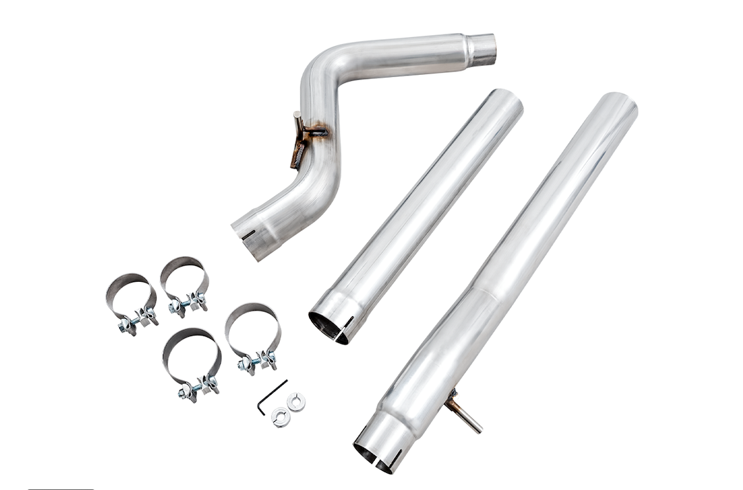 AWE Tuning Exhaust Pipe Intermediate, 3 Inch Diameter, Stainless Steel, Non-Resonated – 3020-11005