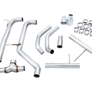 AWE Tuning Exhaust System Kit, Track Edition Cat-Back System, Stainless Steel, Without Muffler, Single Exhaust with Dual Outlet – 3020-22034