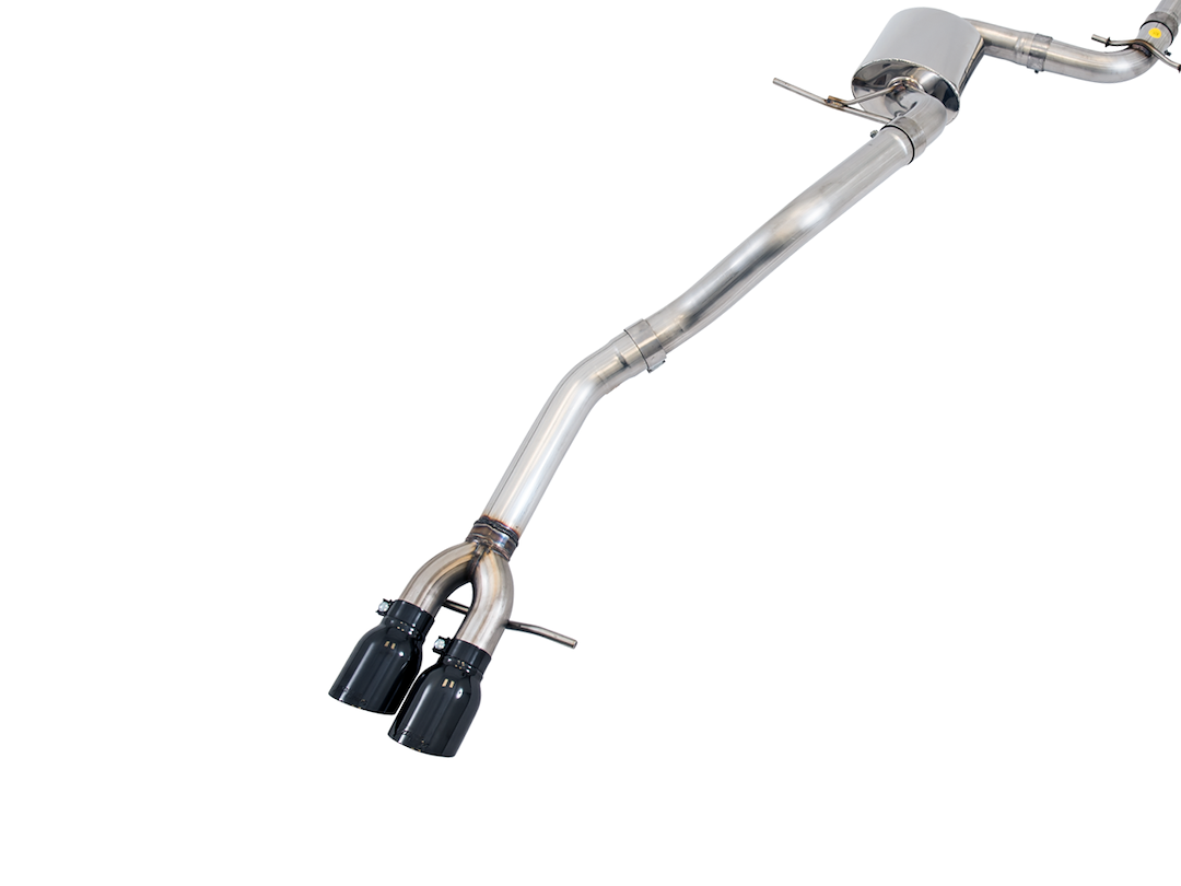 AWE Tuning Exhaust System Kit, Track Edition Cat-Back System, Stainless Steel, Without Muffler, Single Exhaust with Dual Exit, Rear Exit – 3020-23034