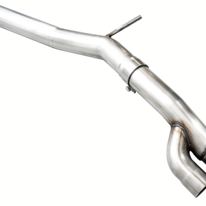 AWE Tuning Exhaust System Kit, Track Edition Cat-Back System, Stainless Steel, Without Muffler, Single Exhaust with Dual Outlet – 3020-31389