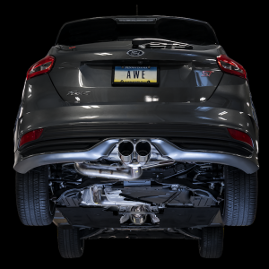 AWE Tuning Exhaust System Kit, Track Edition Cat-Back System, Stainless Steel, Without Muffler, Single Exhaust with Single Outlet – 3020-32034