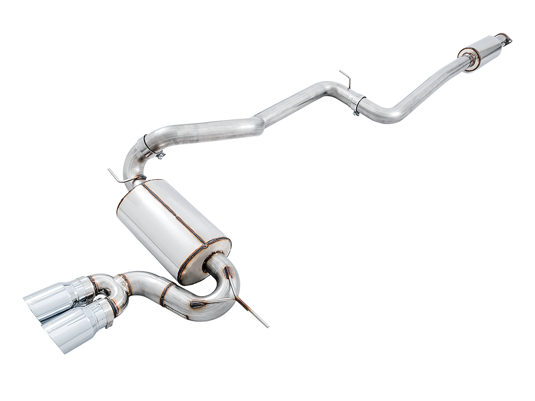 AWE Tuning Exhaust System Kit, Touring Edition Cat-Back System, Stainless Steel, Without Muffler, Single Exhaust with Single Outlet – 3020-32038