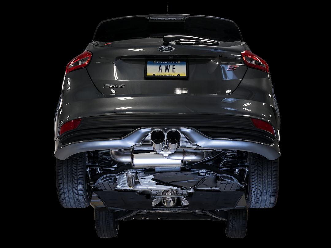 AWE Tuning Exhaust System Kit, Touring Edition Cat-Back System, Stainless Steel, Without Muffler, Single Exhaust with Single Outlet – 3020-32038