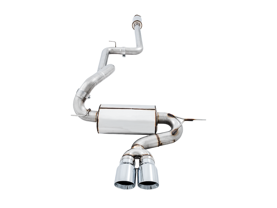 AWE Tuning Exhaust System Kit, Touring Edition Cat-Back System, Stainless Steel, Without Muffler, Single Exhaust with Single Outlet – 3020-32038