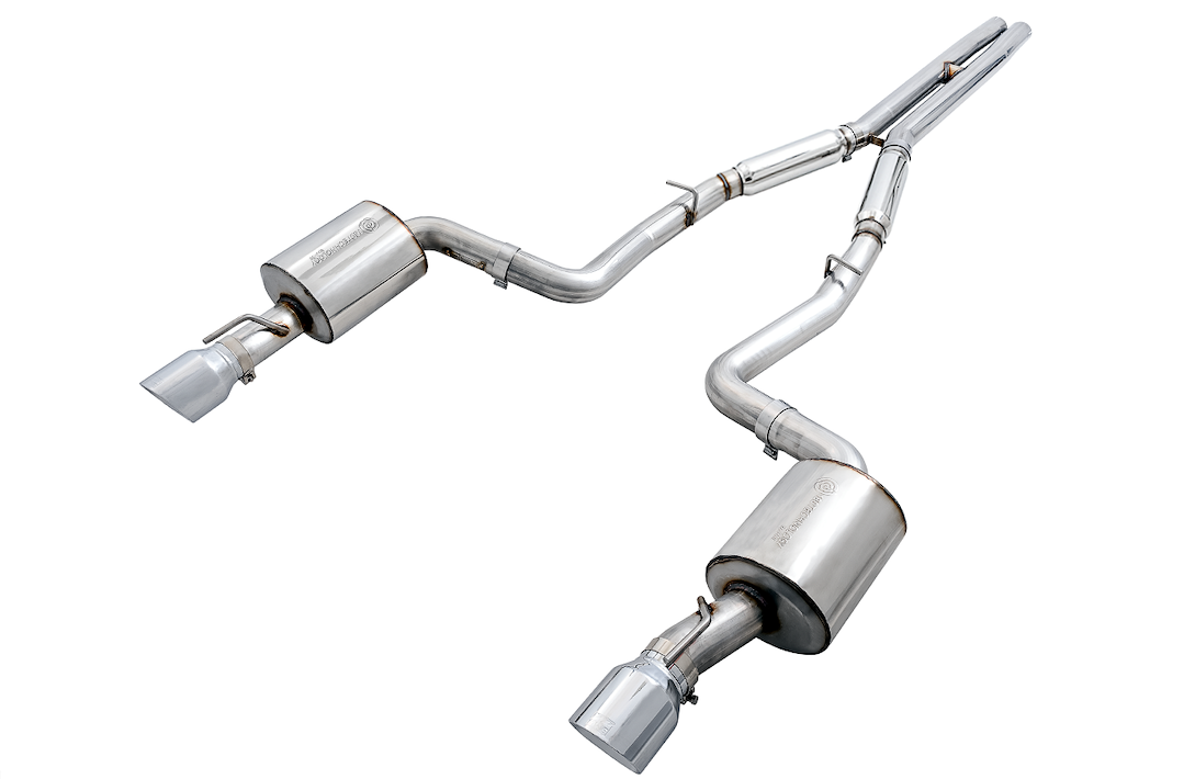 AWE Tuning Exhaust System Kit, Touring Edition Cat-Back System, Stainless Steel, Without Muffler, Single Exhaust with Single Outlet – 3020-32056