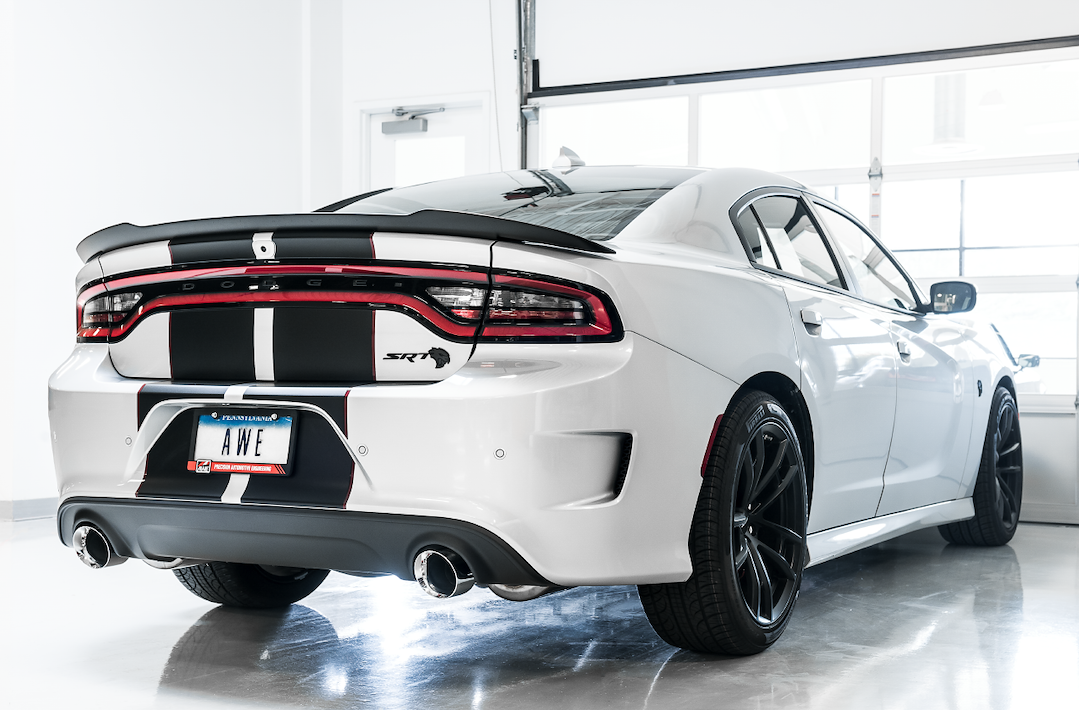 AWE Tuning Exhaust System Kit, Touring Edition Cat-Back System, Stainless Steel, Without Muffler, Single Exhaust with Single Outlet – 3020-32056