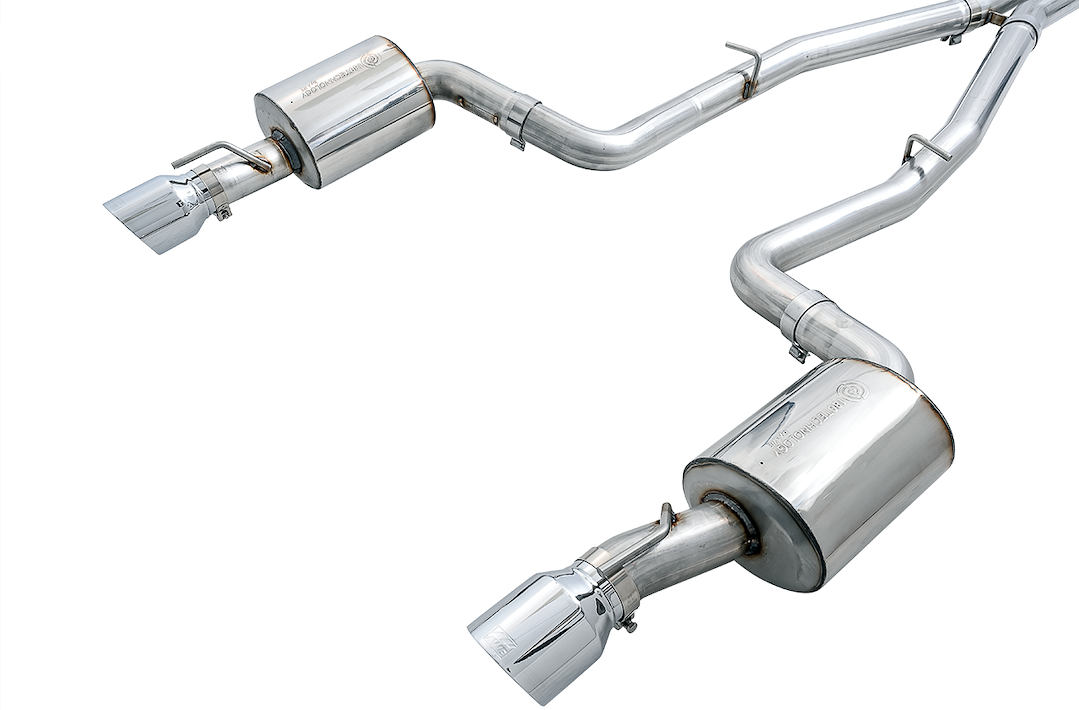 AWE Tuning Exhaust System Kit, Touring Edition Cat-Back System, Stainless Steel, Without Muffler, Single Exhaust with Single Outlet – 3020-32056