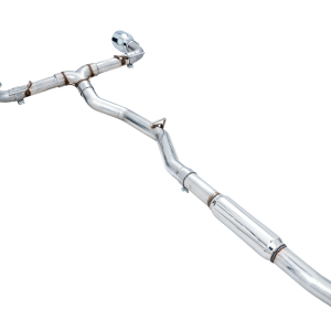 AWE Tuning Exhaust System Kit, Track Edition Cat-Back System, Stainless Steel, Without Muffler, Single Exhaust with Dual Outlet – 3020-32279