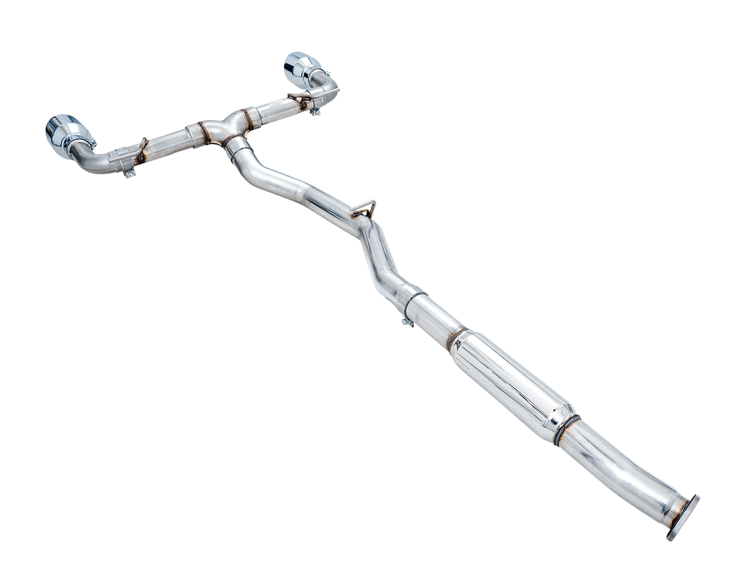 AWE Tuning Exhaust System Kit, Track Edition Cat-Back System, Stainless Steel, Without Muffler, Single Exhaust with Dual Outlet – 3020-32279