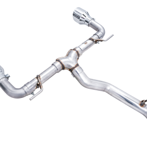AWE Tuning Exhaust System Kit, Track Edition Cat-Back System, Stainless Steel, Without Muffler, Single Exhaust with Dual Outlet – 3020-32279