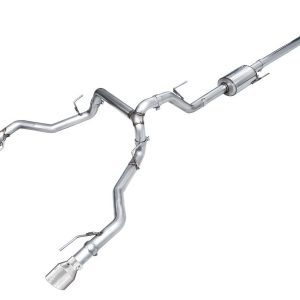 AWE Tuning Exhaust System Kit, 0FG Cat-Back System, Stainless Steel, With Muffler, Single Exhaust with Dual Exits, Rear Exit – 3020-32402