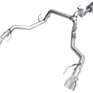 AWE Tuning Exhaust System Kit, 0FG Cat-Back System, Stainless Steel, With Muffler, Single Exhaust with Dual Exits, Rear Exit – 3020-32402