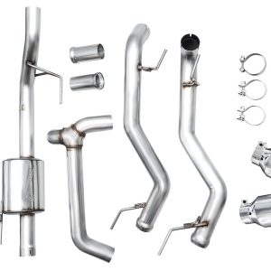 AWE Tuning Exhaust System Kit, 0FG Cat-Back System, Stainless Steel, With Muffler, Single Exhaust with Dual Exits, Rear Exit – 3020-32402