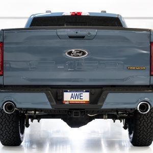 AWE Tuning Exhaust System Kit, 0FG Cat-Back System, Stainless Steel, With Muffler, Single Exhaust with Dual Exits, Rear Exit – 3020-32402