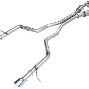 AWE Tuning Exhaust System Kit, Track Edition Cat-Back System, Stainless Steel, With Mufflers, Dual Exhaust with Dual Outlet, Rear Exit – 3020-32575