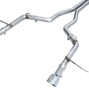 AWE Tuning Exhaust System Kit, Track Edition Cat-Back System, Stainless Steel, With Mufflers, Dual Exhaust with Dual Outlet, Rear Exit – 3020-32575