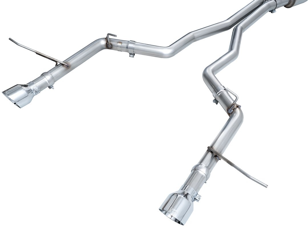 AWE Tuning Exhaust System Kit, Track Edition Cat-Back System, Stainless Steel, With Mufflers, Dual Exhaust with Dual Outlet, Rear Exit – 3020-32575