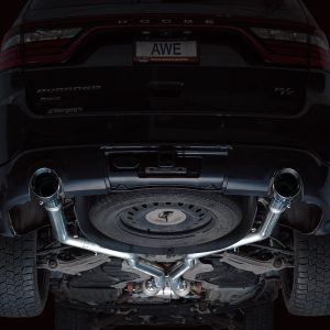 AWE Tuning Exhaust System Kit, Track Edition Cat-Back System, Stainless Steel, With Mufflers, Dual Exhaust with Dual Outlet, Rear Exit – 3020-32575