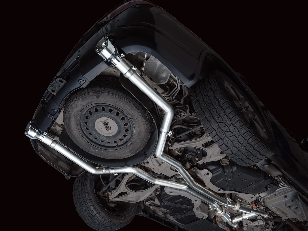 AWE Tuning Exhaust System Kit, Track Edition Cat-Back System, Stainless Steel, With Mufflers, Dual Exhaust with Dual Outlet, Rear Exit – 3020-32575