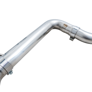AWE Tuning Exhaust System Kit, Track Edition Cat-Back System, Stainless Steel, Without Muffler, Single Exhaust with Dual Outlet – 3020-32658