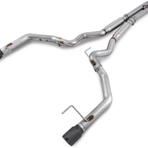 AWE Tuning Exhaust System Kit, Track Edition Cat-Back System, Stainless Steel, Without Muffler, Dual Exhaust with Dual Exits, Rear Exit – 3020-33030