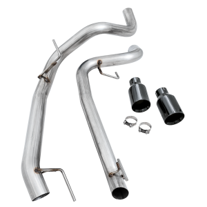 AWE Tuning Exhaust Tail Pipe Tip, Tailpipes Conversion Kit, 5 Inch, Diamond Black – 3020-33050